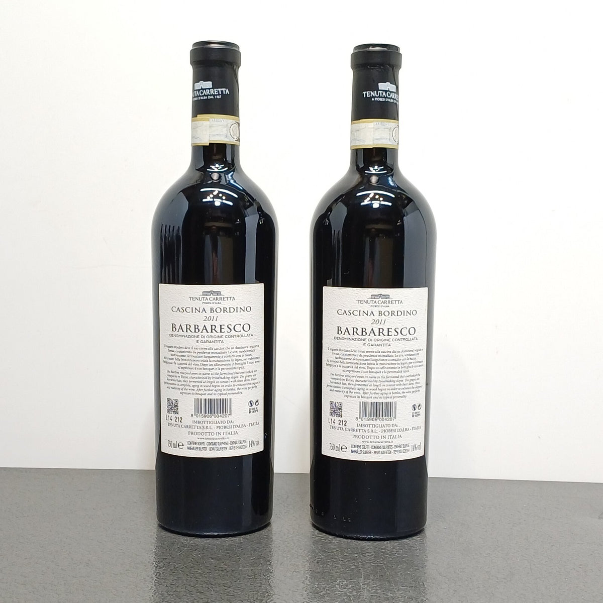 Barbaresco Cascina Bordino 2011 Tenuta Carretta bott. 75 cl 14%