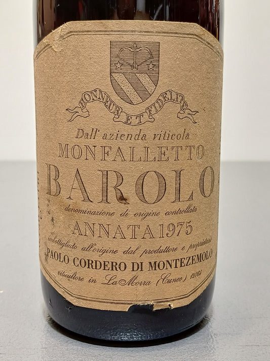 Barolo Paulo Cordero Di Montezemolo 1975 Monfalletto bott.75 cl 13%