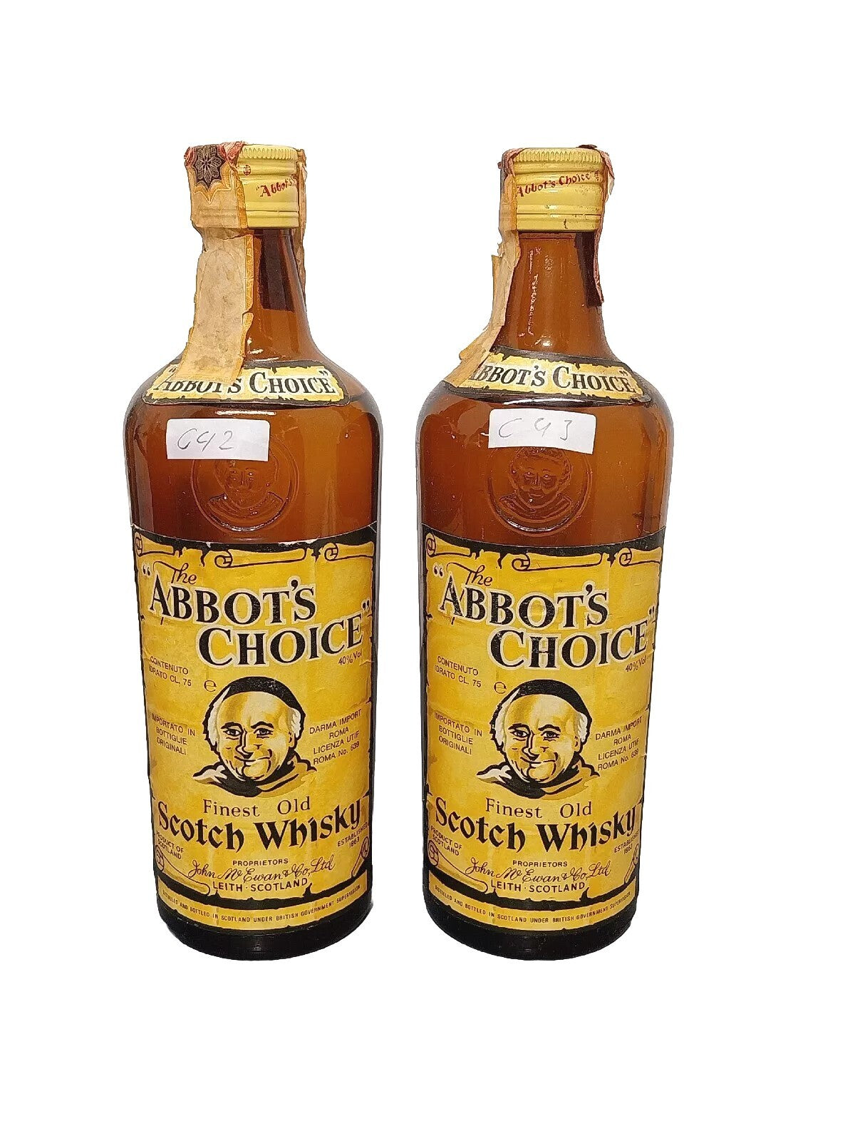1x Whisky Abbot's Choice 1970s Fines Old Scotch Whisky bott. 75 cl 40%
