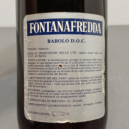 Barolo Fontanafredda 1979 Serralunga D'Alba 75 cl 13%