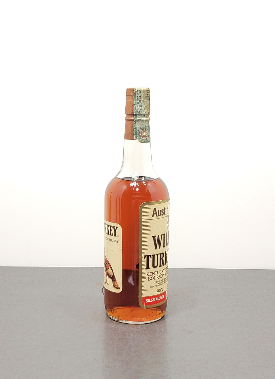 Wild Turkey 101 Proof 1990s Kentucky Straight BourbonWhisky Nichols 70 cl 50.5%
