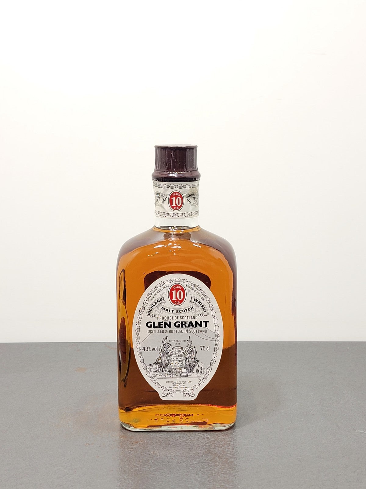 Whisky Glen Grant 10 years Pure Malt Scotch Whisky 1980s bott.75 cl 43%