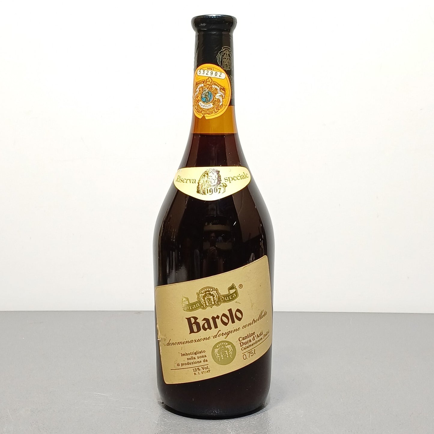 Barolo Duca D'asti 1967 Riserva Speciale bott.75 cl 13 %