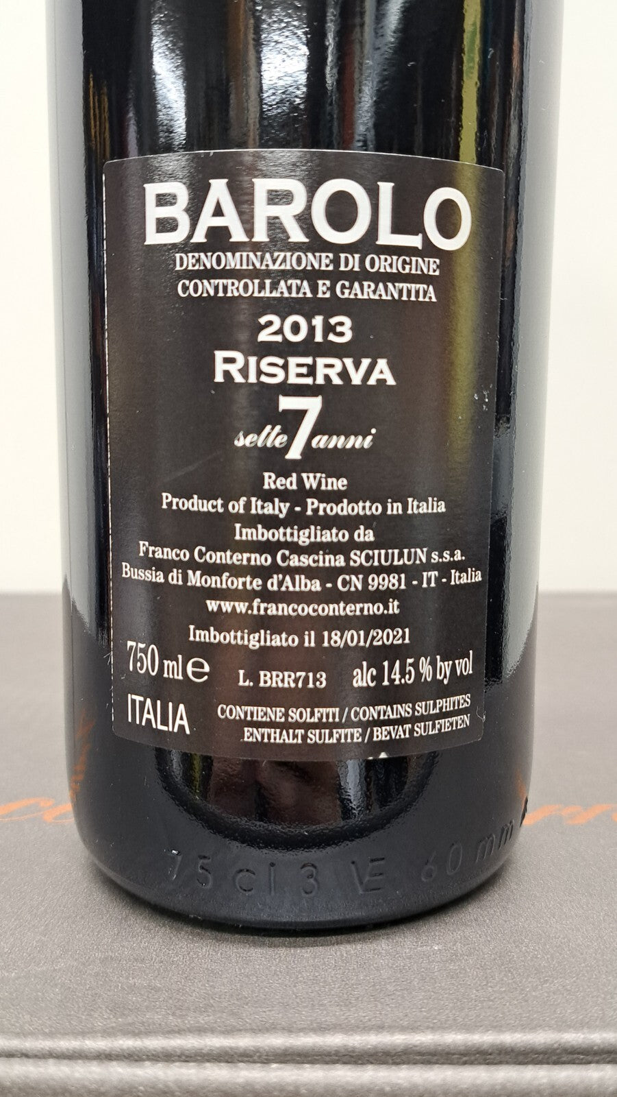 Barolo Franco Conterno 2013 Riserva 7 Anni 6 bottiglie 75 cl 14,5%