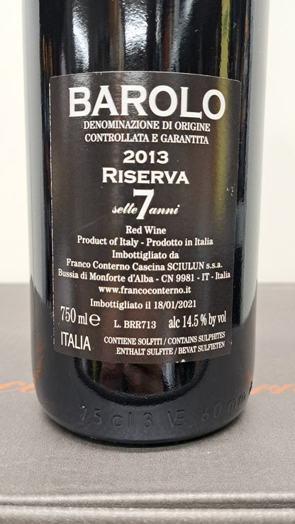 Barolo Franco Conterno 2013 Riserva 7 Anni 6 bottiglie 75 cl 14,5%