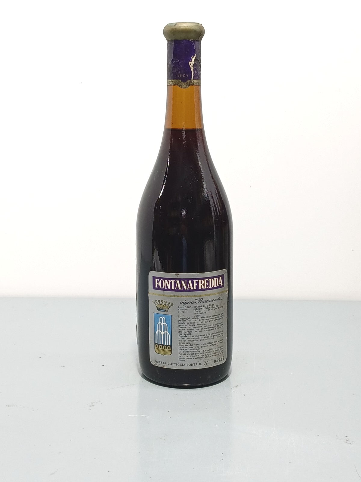 Barbera Fontanafredda 1978 Vigna Raimondo bott. 75 cl