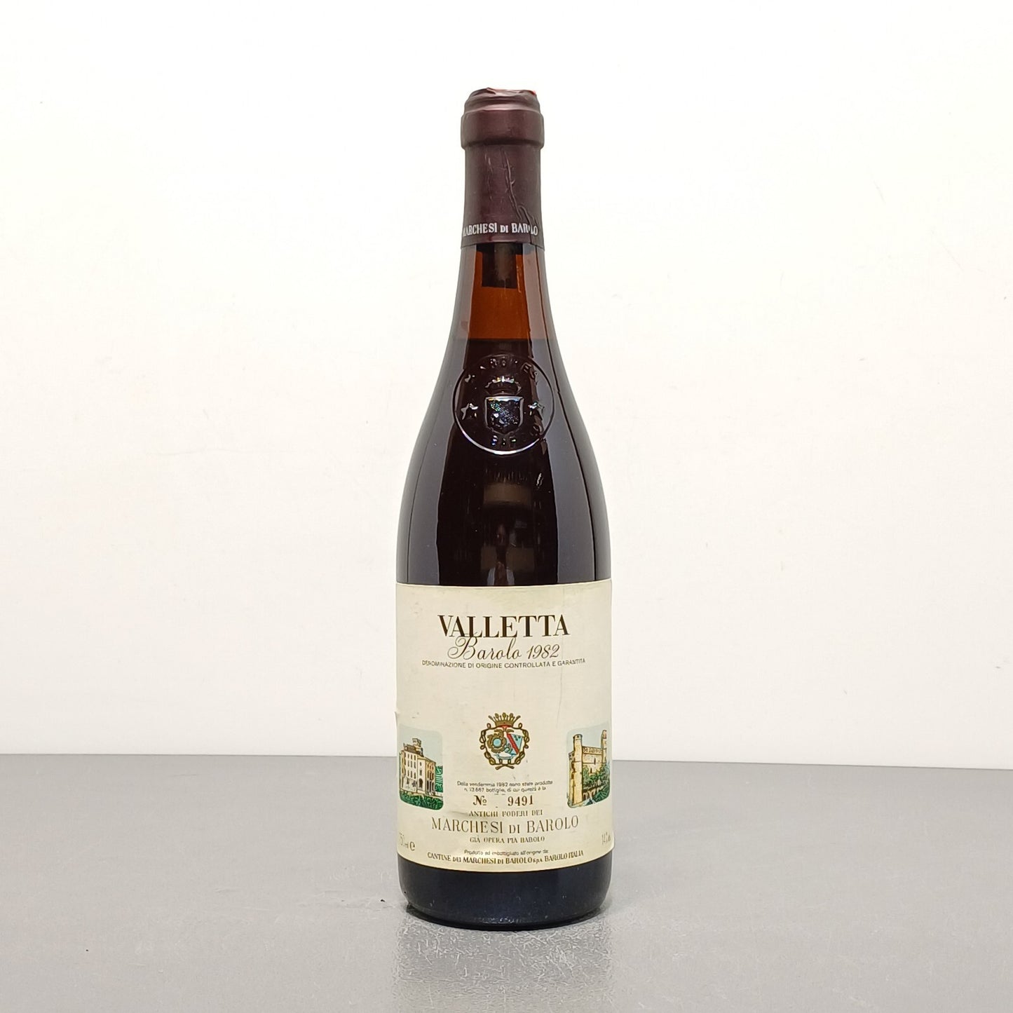 Barolo Marchesi Di Barolo 1982 Valletta Cannubi bott.75 cl 14%