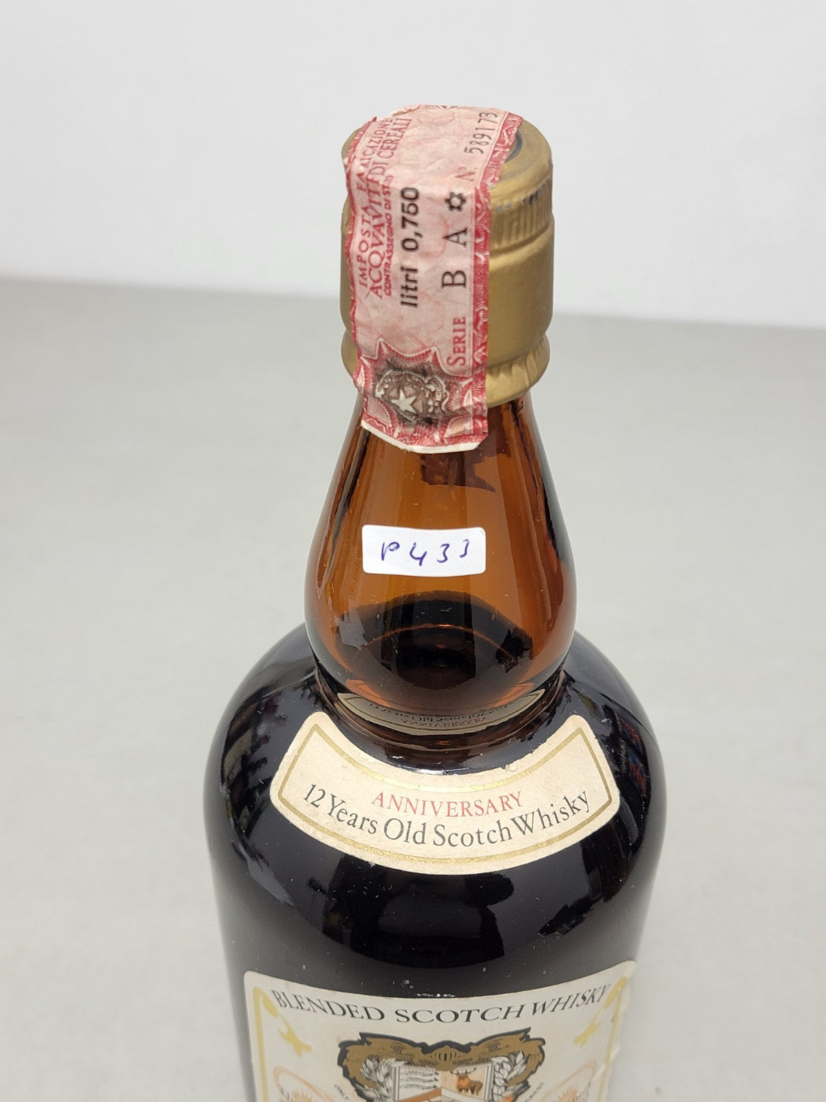 Whisky Slaintheva 12 years Anniversary Alexander Dunn 1970s Blended 75 cl 43%