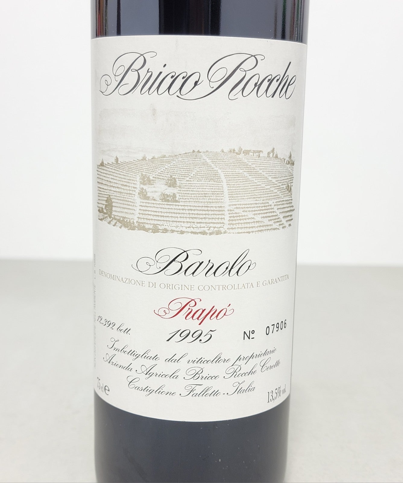 Barolo Bricco Rocche Prapo 1995 Ceretto Castiglione Falletto bott.75cl 13.5%