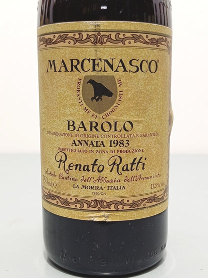 Barolo Renato Ratti 1983 Marcenasco Abbazia dell'Annunziata bott. 75 cl