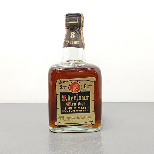Aberlour Glenlivet 8 Years Old Single Malt Scotch Whisky 1970s bott. 75 cl 43%