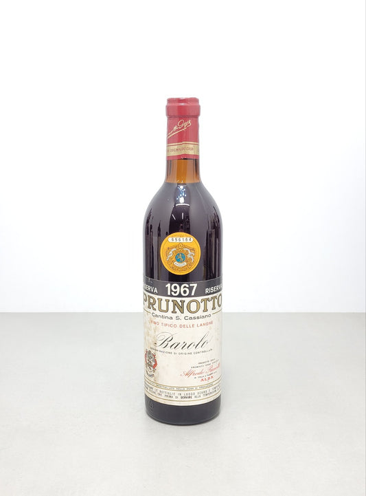 Barolo Prunotto Riserva 1967 Cantina S. Cassiano bott.72 cl 13,5%