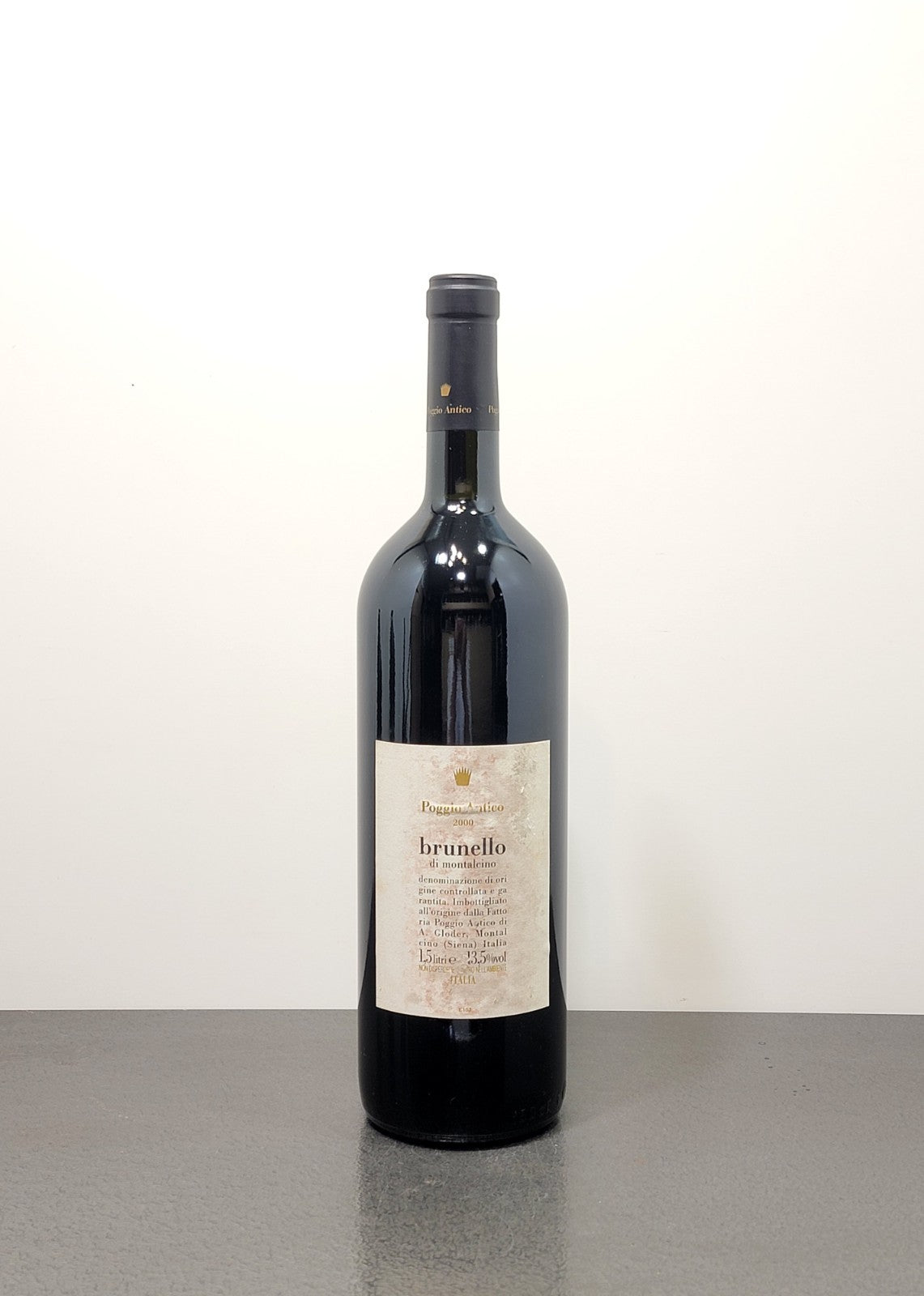 Brunello Di Montalcino Poggio Antico Magnum 2000 A. Gloder bott. 1.5 litri 13.5% (Etichetta Buona)