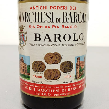 Barolo 1968 Marchesi di Barolo bott. 72 cl 13%