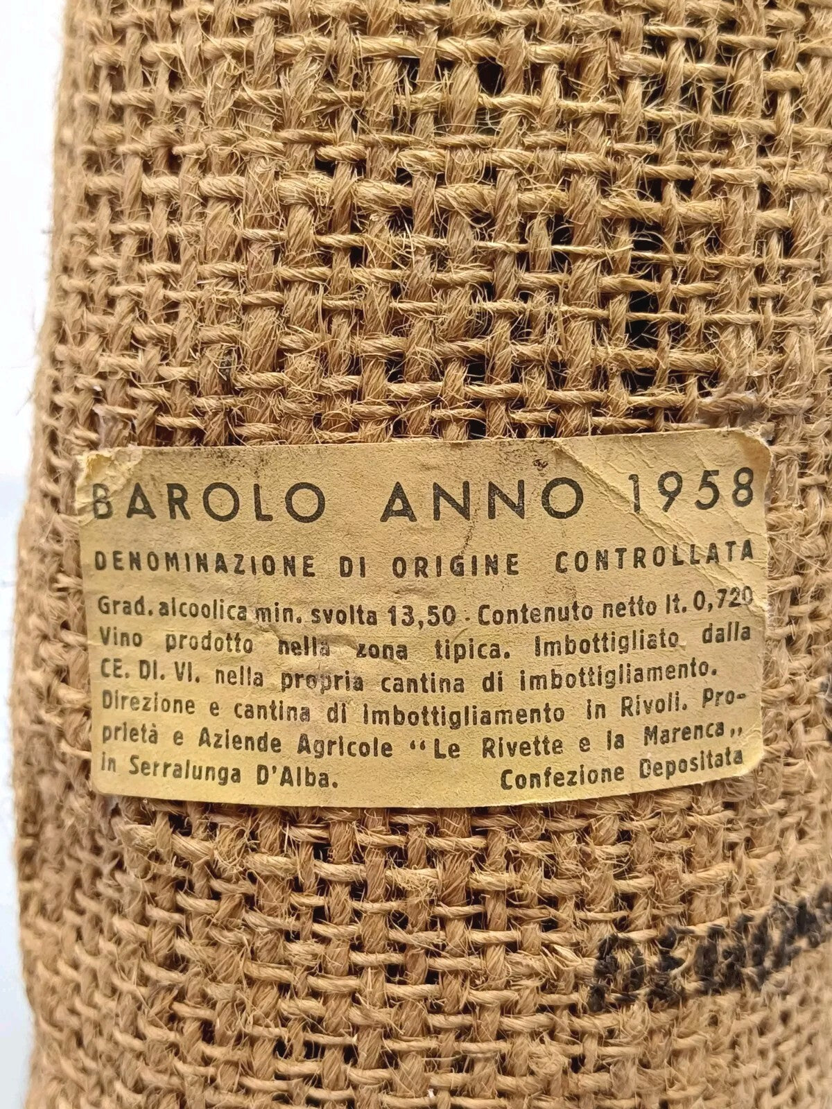 Barolo 1958 Marchese Villadoria Riserva Speciale bott 72 cl
