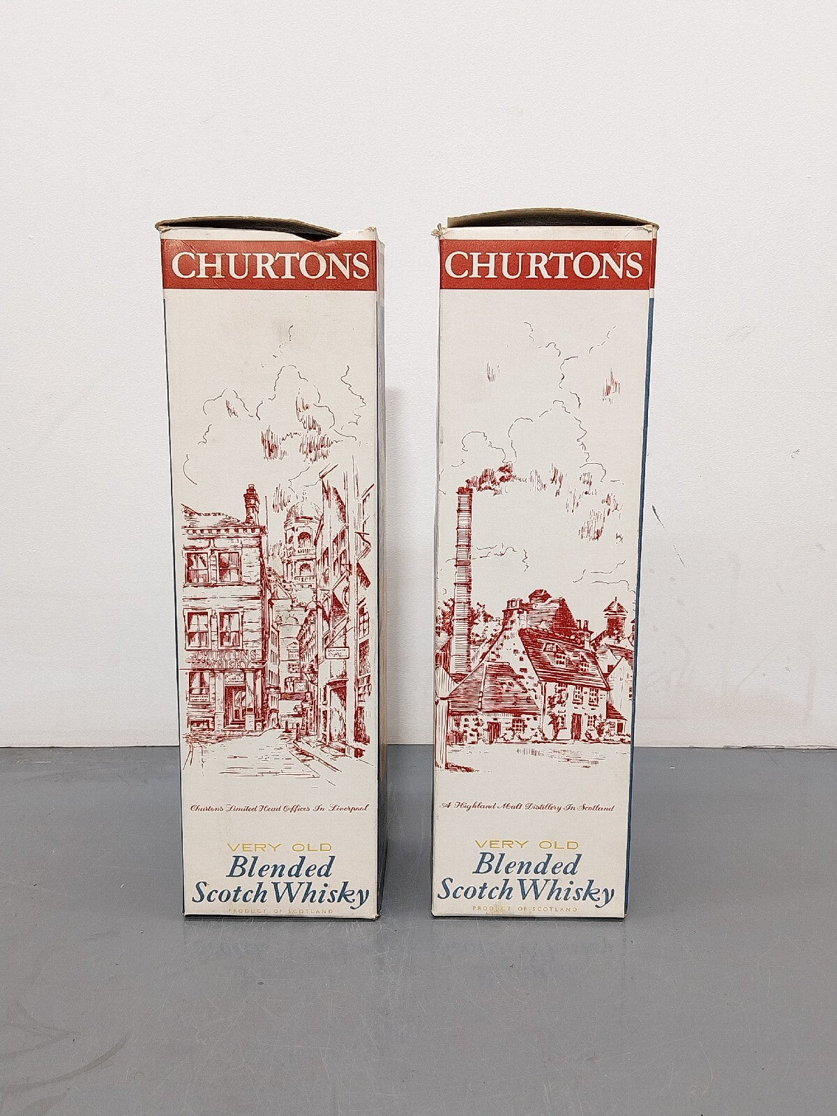 Churton's V.O.B.G Very Old Blended Scotch Whisky Anni 60 bott..75 cl 43%