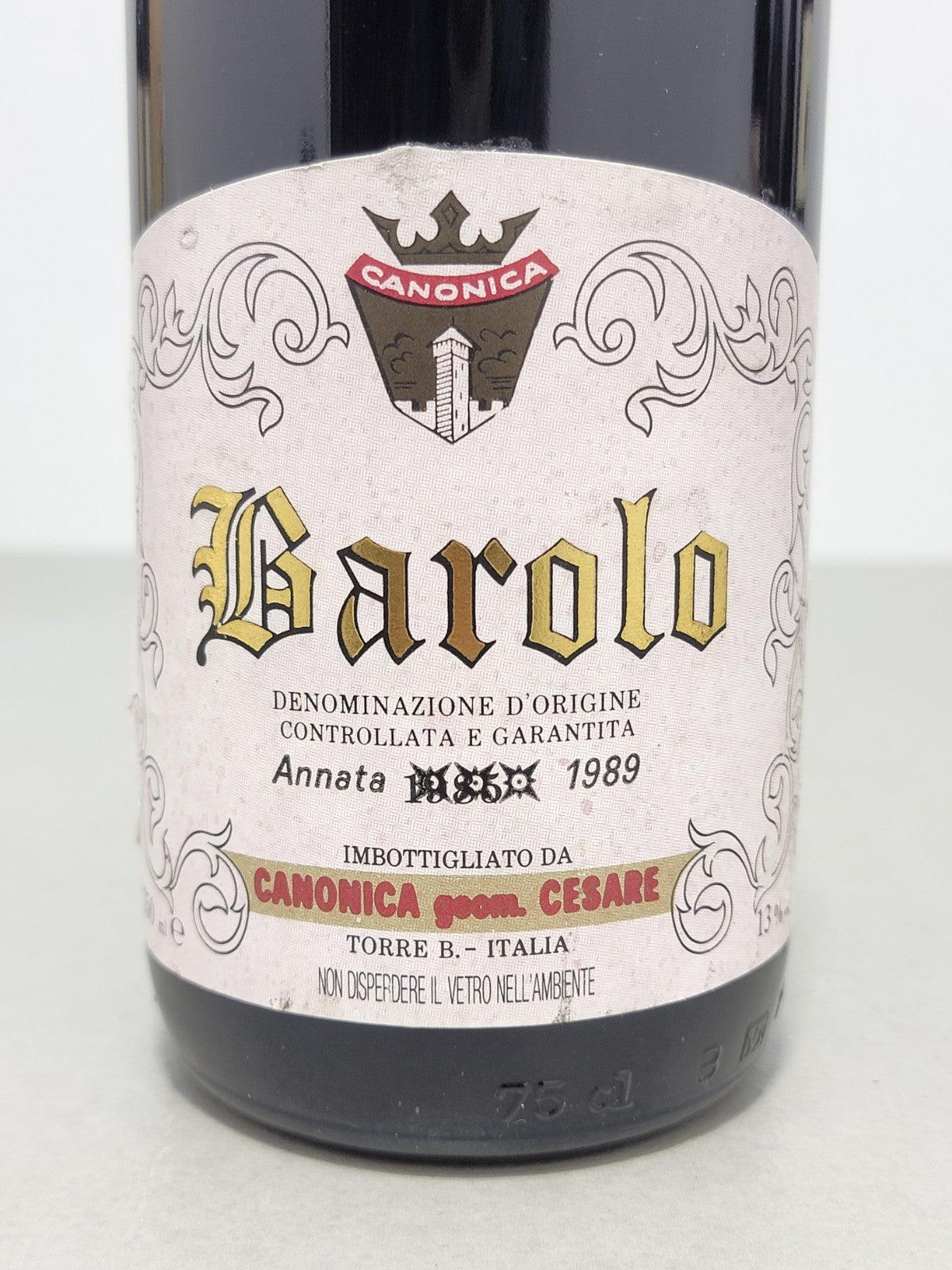 Barolo Canonica Cesare 1989 bott.75 cl 13%