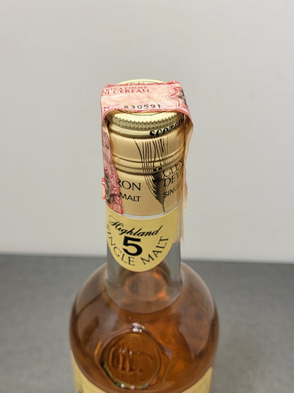 Whisky Glen Deveron 1980s 5years Highland Single Malt William Lawson's 75 cl 40%