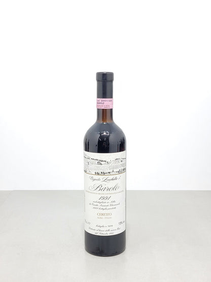 Barolo Ceretto Vigneto Zonchetta 1991 bott.75cl 13%