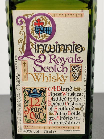 Whisky Pinwinnie Royal 12 years 1970s Blended Malt Scotch Whisky bott.75 cl 43%