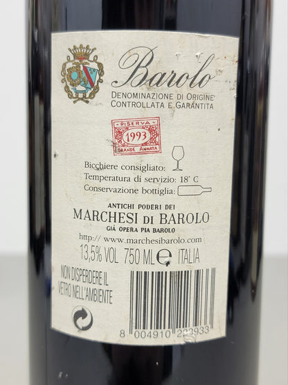 Barolo Marchesi Riserva 1993 Grande Annata bott. 75 cl 13,5%