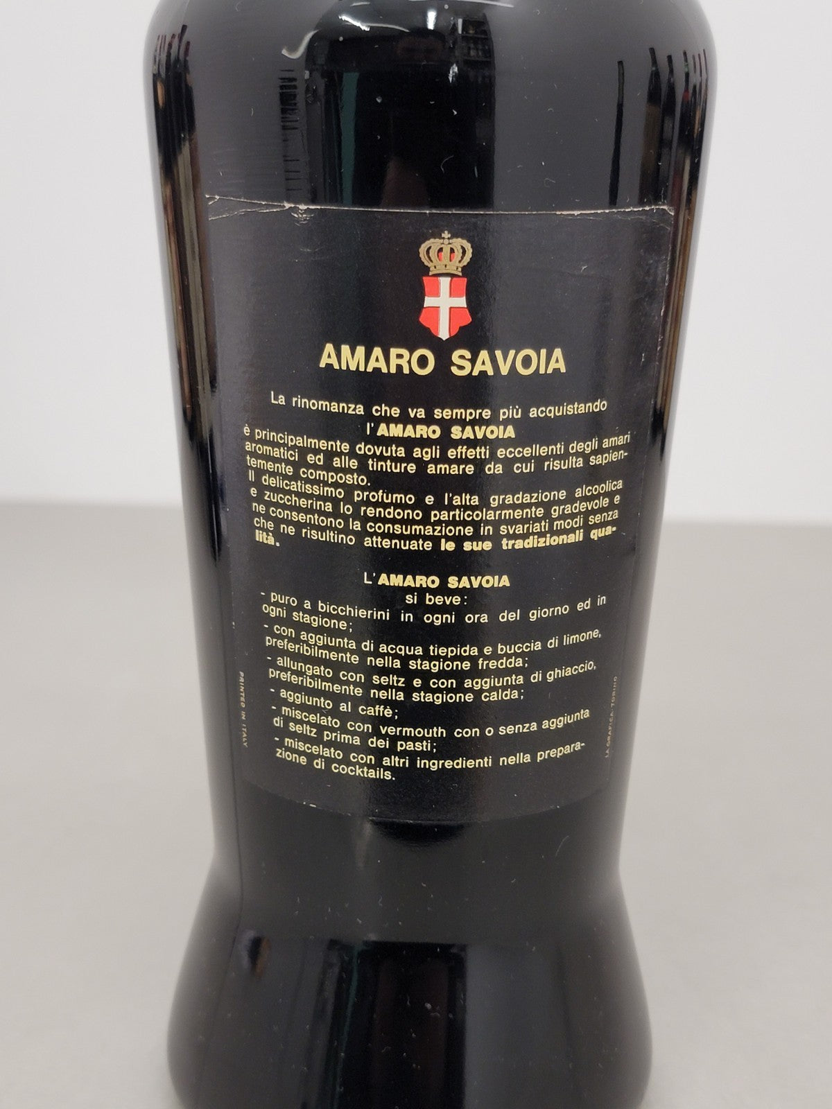 Amaro Savoia Cinzano 1970s Liquore bott. 1 litro 34%