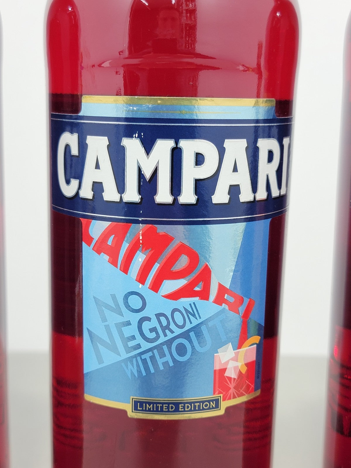 Campari Bitter 2016 Non Ce Negroni Senza Campari Art Label 3 bottiglie 1 lt 25%