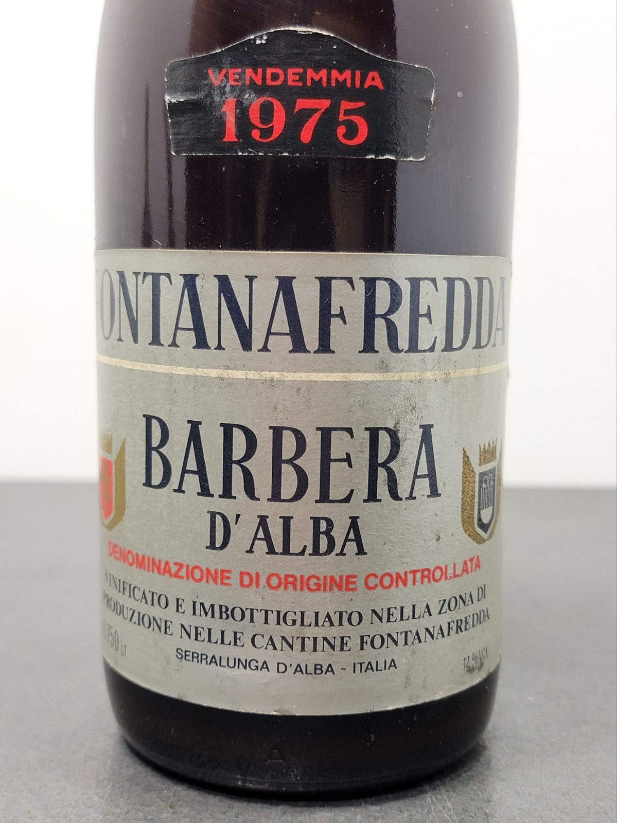 Barbera Fontanafredda 1975 Serralunga D'alba bott.75 cl 12%
