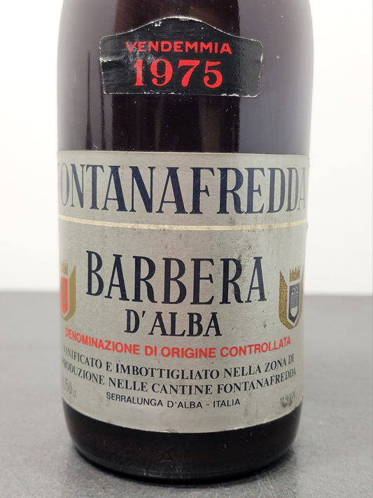 Barbera Fontanafredda 1975 Serralunga D'alba bott.75 cl 12%