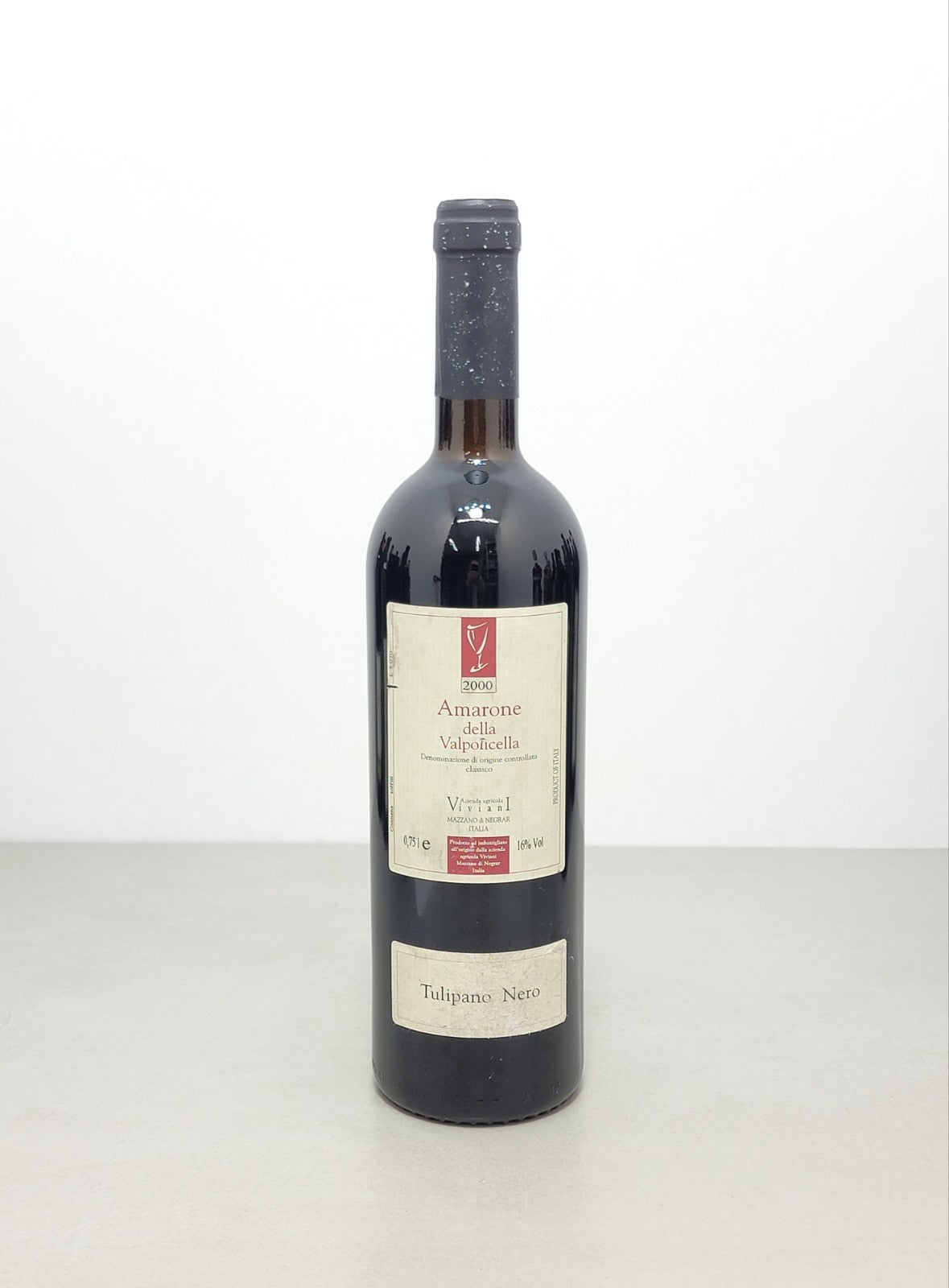 Amarone Viviani Tulipano Nero 2000 Valpolicella Classico Negrar bott. 75 cl 16%