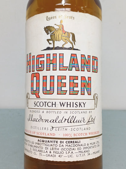 Whisky Highland Queen anni 70 bott. 0.75 cl