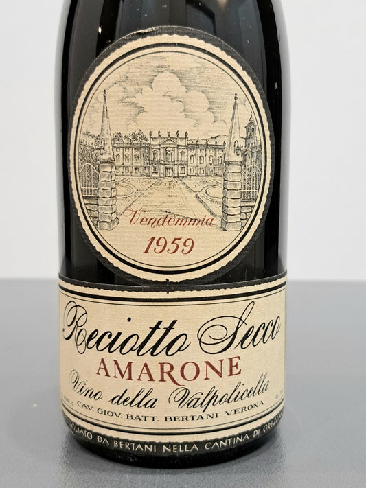 Amarone Bertani 1959 Recioto della Valpolicella Classico bott. 72 cl 15 %