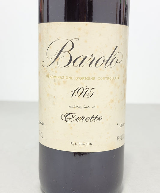 Barolo Ceretto 1975 Alba bott. 75 cl 13%