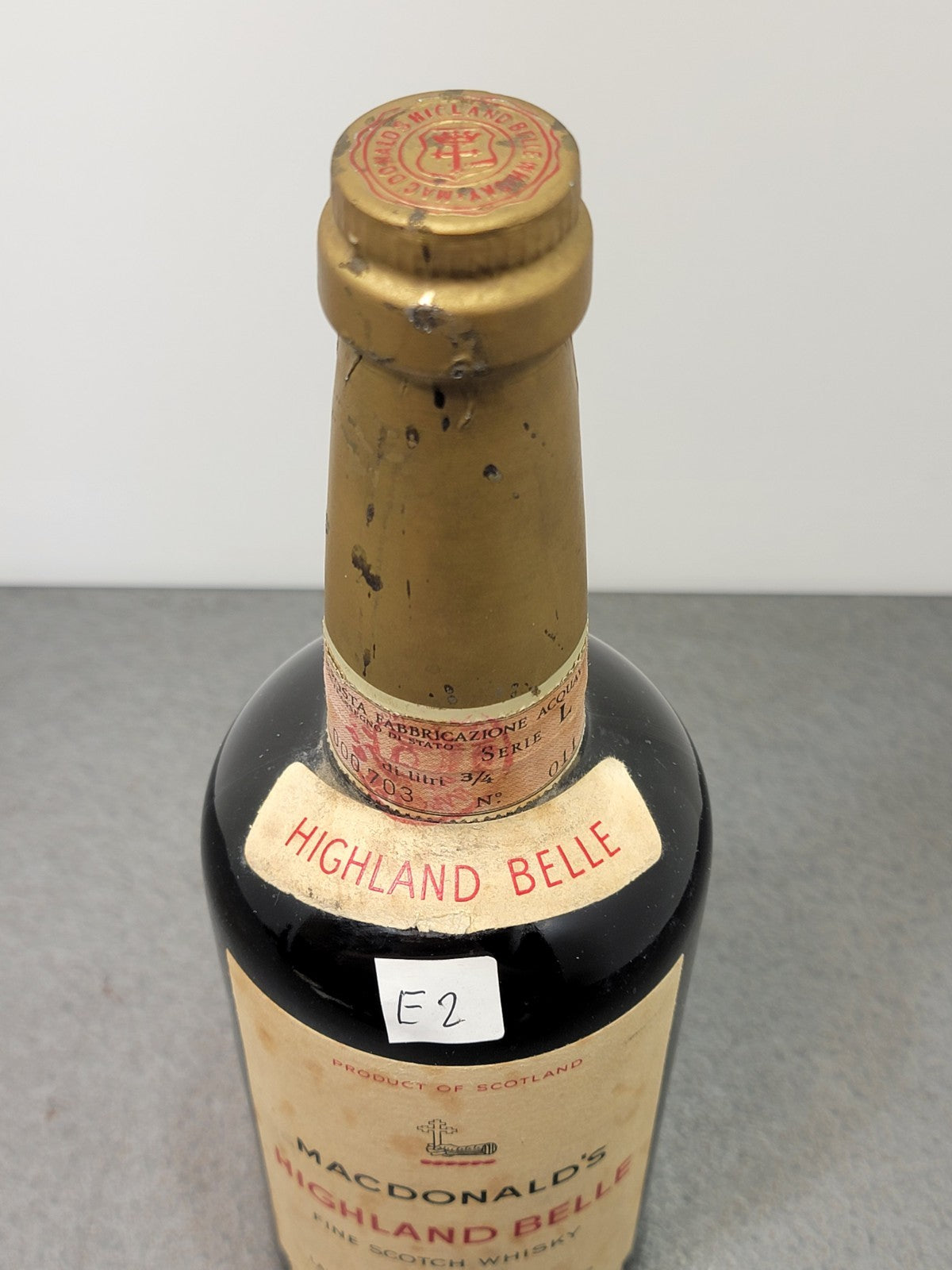 Whisky Highland Belle Macdonlad's 1950's Fine Scotch Whisky bott.75 cl 43%