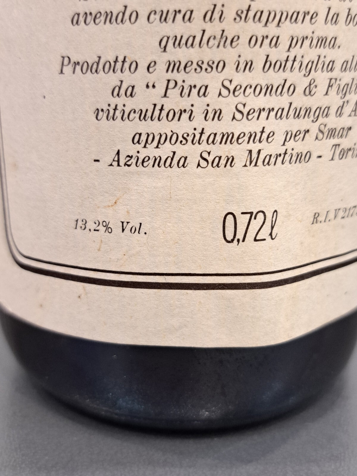 Barolo Riserva Speciale 1970 Pira Secondo. Cl 72 Imb. X Azienda San Martino
