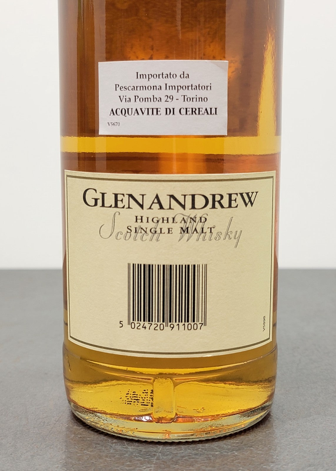 Whisky Glenandrew 10 years Highland Single Malt Scotch 1990s bott. 70 cl 40%
