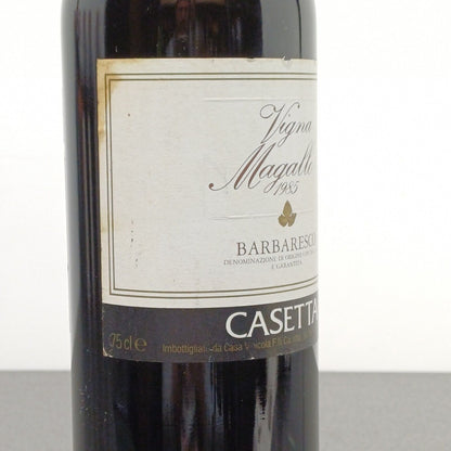 Barbaresco Casetta 1985 Vigna Magallo bott..75 cl 13%