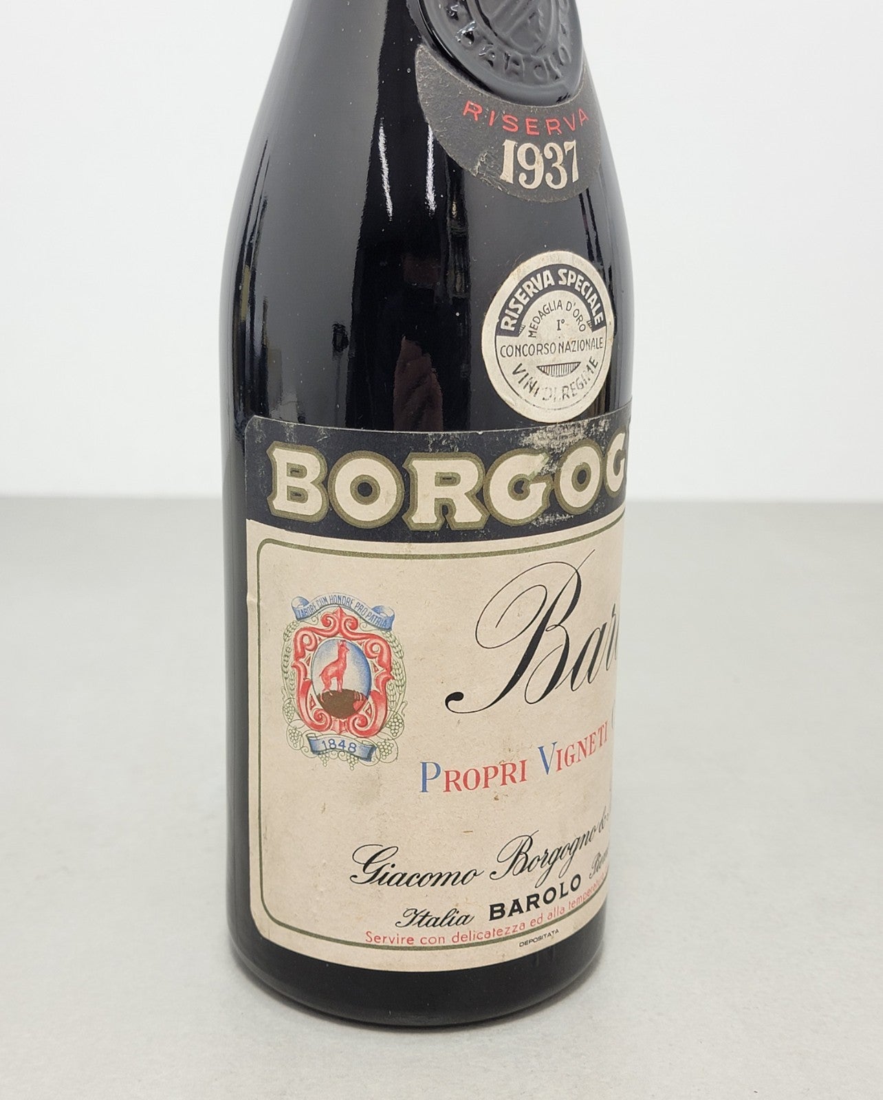 Barolo Borgogno 1937 Riserva Speciale Propri Vigneti Canubbi bott.72 cl 13.5%