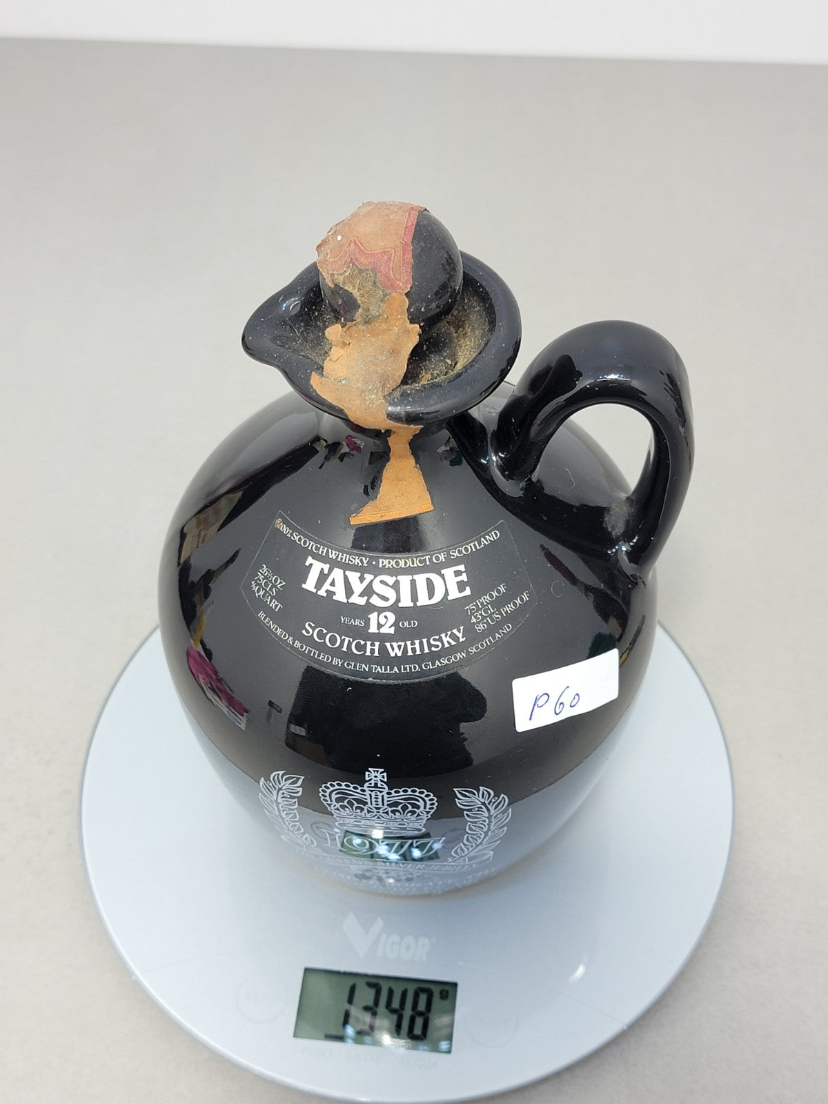 Whisky Tayside 12 years 1977 Decanter Silver Jubilee Queen's Elizabeth 75 cl 43%