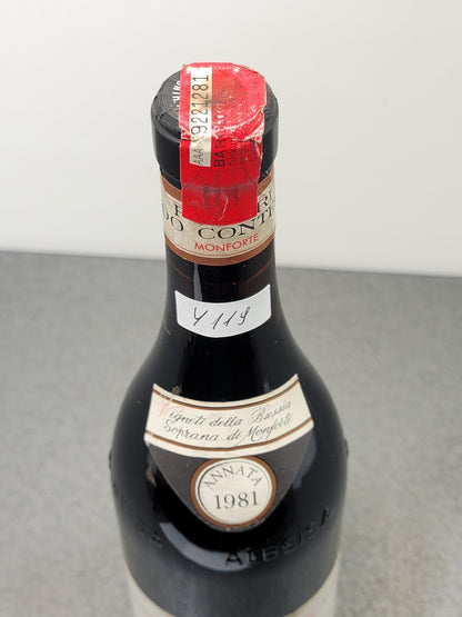 Barolo Conterno Bussia Soprana 1981 Poderi Aldo Conterno Monforte 75 cl 13.5%