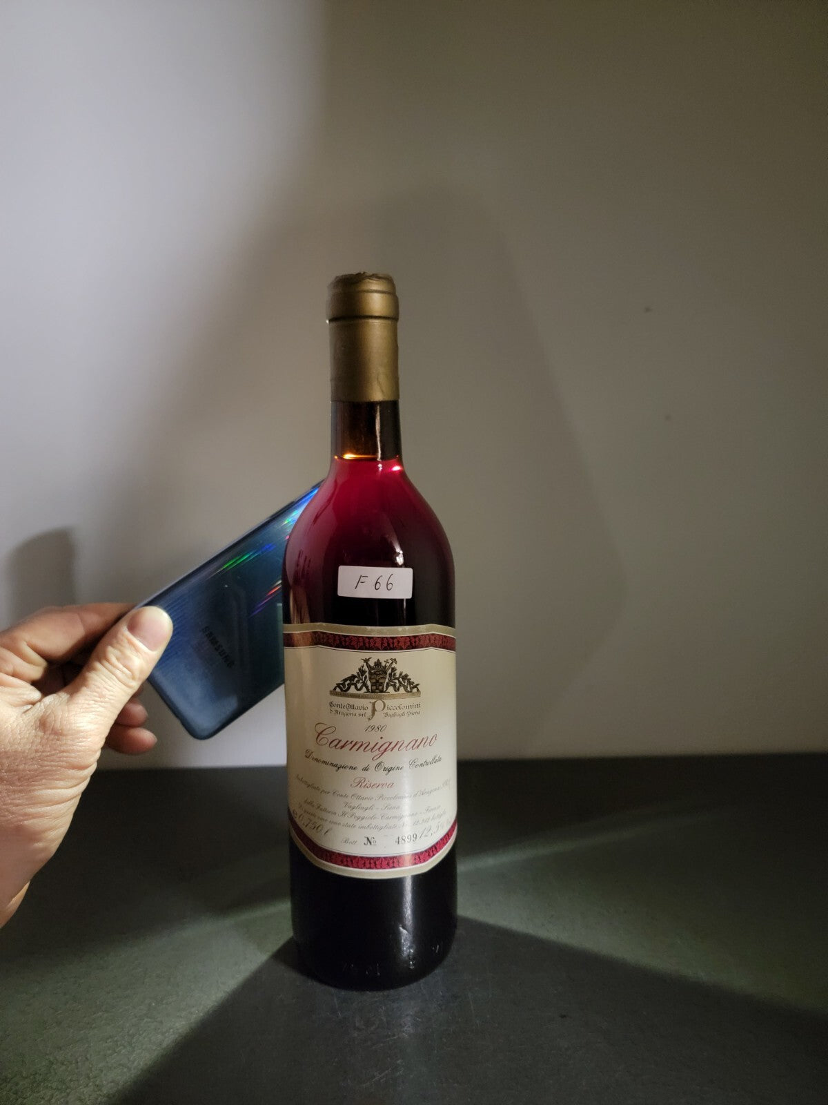 Carmignano Conte Ottavio Piccolomini 1980 Riserva bott.75 cl 12.5%
