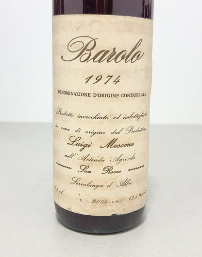 Barolo Luigi Moscone 1974 Serralunga D'alba bott.72 cl 13,5%