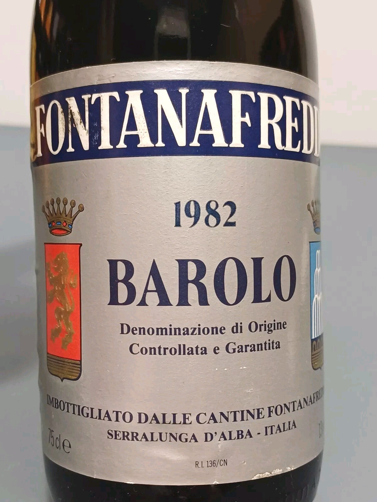 Barolo Fontanafredda 1982 Serralunga D'alba bott.75 cl 13%
