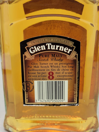 Whisky Glen Turner 8 years 1990s Special Reserve Pure Malt bott. 70 cl 40%