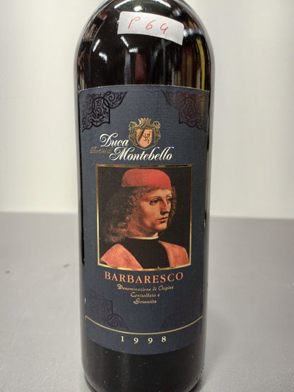 Barbaresco Duca Bortini Di Montebello 1998 bott. 75 cl 13,5%