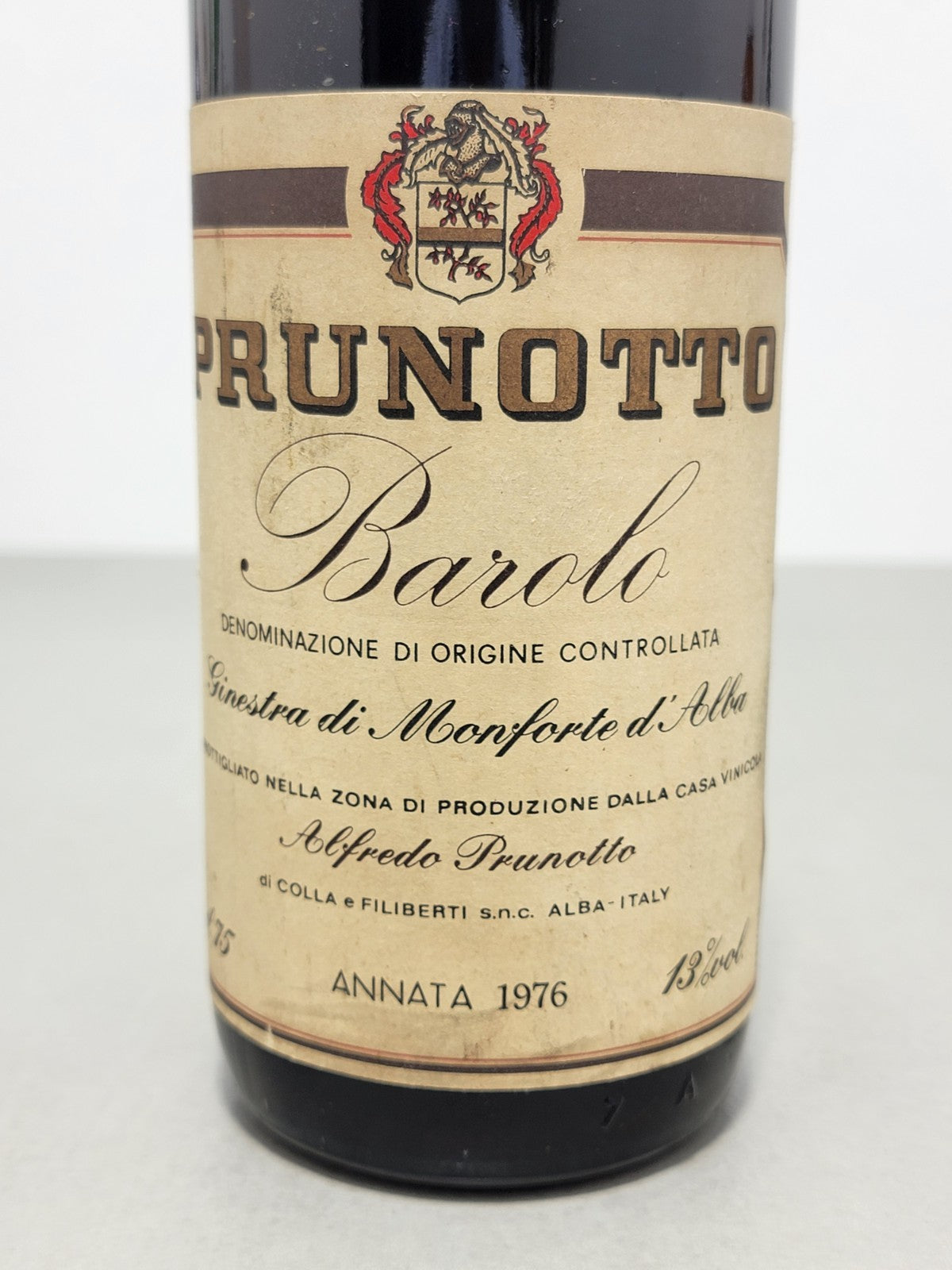 Barolo Prunotto Riserva 1976 Ginestra Di Monforte D'alba bott.75 cl 13%