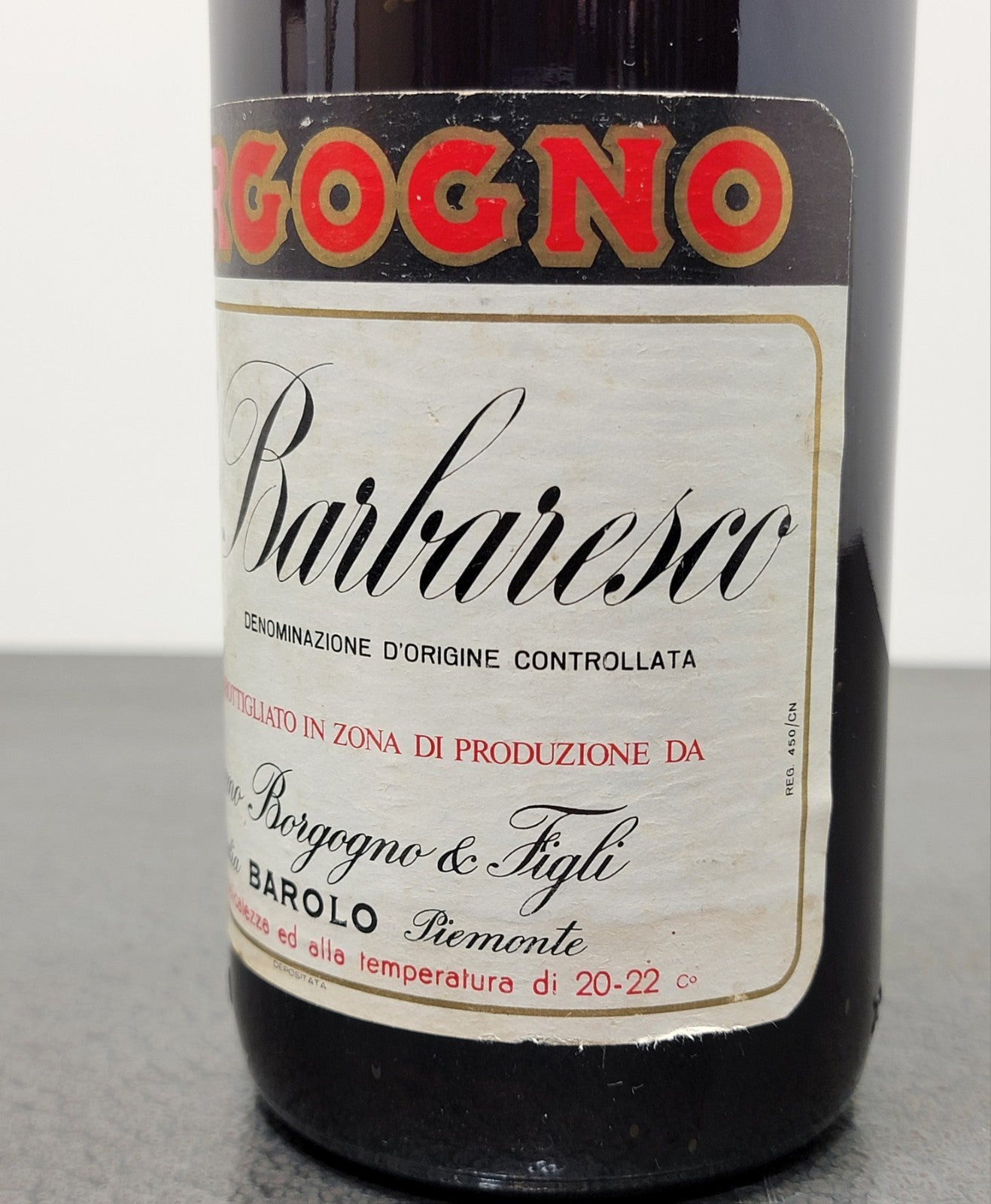 Barbaresco  Borgogno  Riserva 1976 bott. 75 cl 13.2%