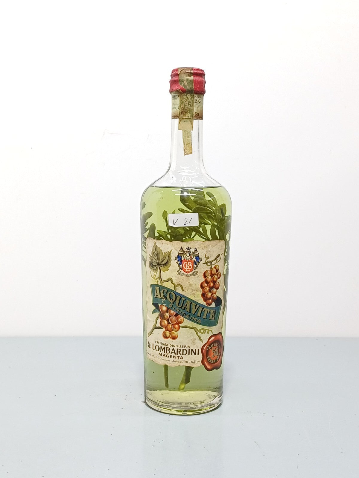 Grappa 1953 G. B Lombardini Acquavite Finissima 100 cl