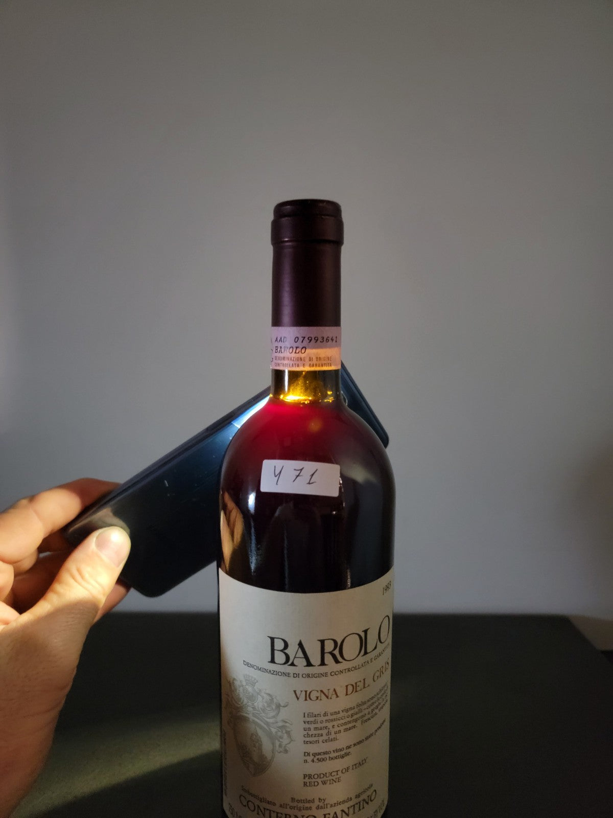 Barolo Conterno Fantino 1993 Vigna Del Gris Monforte D'alba bott.75 cl 13.5%