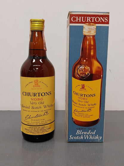 Churton's V.O.B.G Very Old Blended Scotch Whisky Anni 60 bott..75 cl 43%